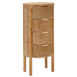 GOTEBORG keskeny komód több fiókkal, skandináv megjelenéssel, 82 cm magas