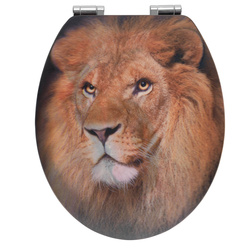 3D LION nyomtatott MDF WC-deszka, WENKO