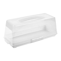 Torta szállító doboz klipszekkel, 37 x 17 x 14 cm