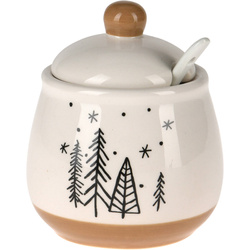 Fenyőfás cukortartó, 11 cm