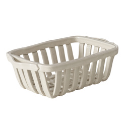 Díszes kerámia tál kosár forma BARBERY, 24 x 15,5 cm