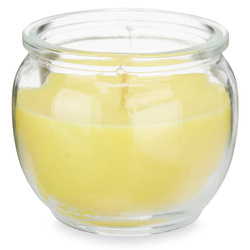 Szúnyogriasztó gyertya, citromfű, 20 óra égési idővel.