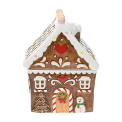 Ünnepi edény, mézeskalács házikó, 22 cm, COOKIE