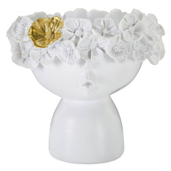 Vázá arany részlettel, 15 x 14 cm