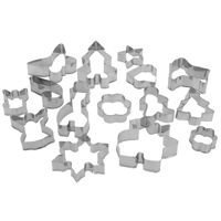 Karácsonyi mintás süteményformák, 15 db, La Cucina