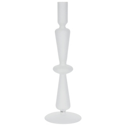 Üvegből készült gyertyatartó talppal, 30 cm