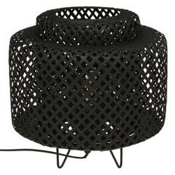 Boho LIBY asztali lámpa, bambusz fonat, Ø 25 cm