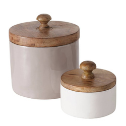 Pelia tárolódoboz, mangófából, 2 darab