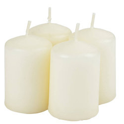 Illatos gyertyák készlete, oszlopos, 6 cm