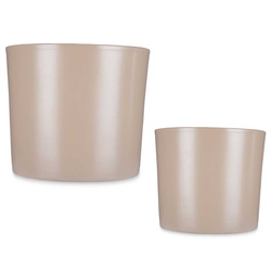 MINIMAL kerámia virágcserép, 2 db, Ø 22 cm és Ø 27 cm