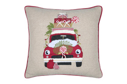Karácsonyi nyomtatott párna, 45 × 45 cm
