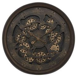 Nagy vintage Alban falióra, látható mechanizmussal, Ø 76 cm