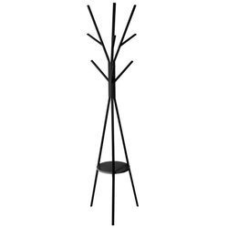 TREE állvány kabátok és köpenyek számára, magasság 180 cm, fekete
