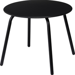Kerek acél teraszasztal RONDO, Ø 50 cm, fekete