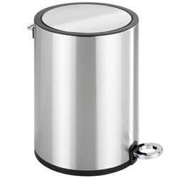Fürdőszobai szemetes, rozsdamentes acél fényes, 3 l, WENKO, ezüst fényes