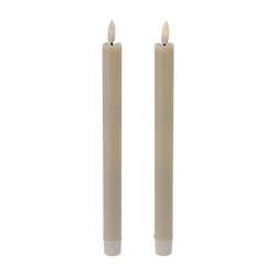 LED-es, 25 cm-es viaszolt asztali gyertyák