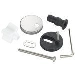 Easy Close WC ülőke szerelőkészlet, zsanérok, rozsdamentes acél, 14 elem, WENKO