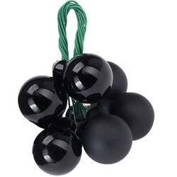 Karácsonyi dísz gömbökkel, 6 darab