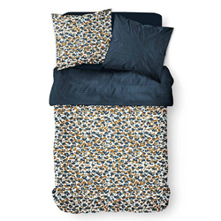 Vízfesték mintás, kétrétegű pamut ágynemű, 220 x 240 cm