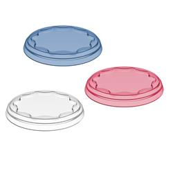 FRESH joghurtfedél, többször használható, 3 db x Ø 10,2 cm, KOZIOL