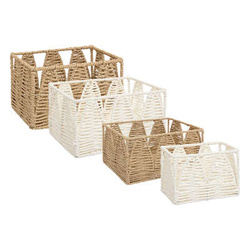 SOLEYA fonott tárolódobozok, 4 tárolóedény