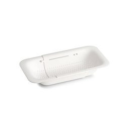 Állítható szélességű csepegtető a mosogatóhoz, műanyag.