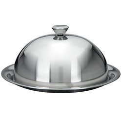 Fém sütemény- és snacktál fedővel Ø 24 cm
