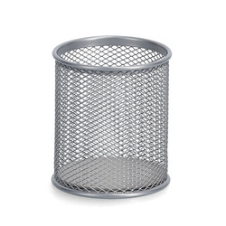 Fémhálós tolltartó, Ø 8 cm, MESH