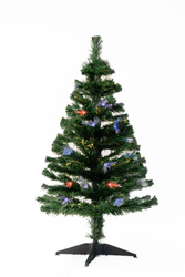 Los Angeles fényvezetős karácsonyfa + díszek, 120 cm