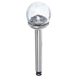 Napelemes lámpa, gömb, LED kerti lámpa, Ø6 cm