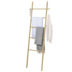 BAHARI törölközőtartó létra, bambusz törölköző létra, WENKO