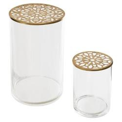 Üvegváz fedéllel, 2 darab