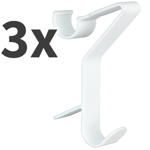 FLEXI fürdőszobai akasztók, WENKO, fehér