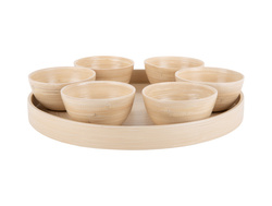 Snack tál szett PURO 6 darab + tálca