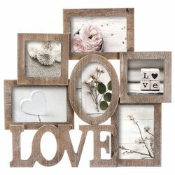 LOVE fényképkeret 6 fénykép számára