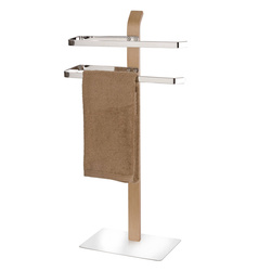 SAMONA BROWN fürdőszobai törölközőtartó, 2-karú, WENKO, sötétbarna