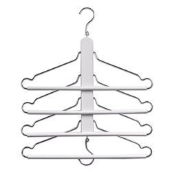 Nadrág- és ruhafogó, 4 akasztó, ZELLER, fehér