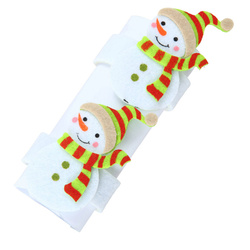 Szalvétagyűrűk, filcből, ünnepi motívummal, 2 db-os készlet.