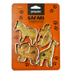 Süteményformák készlete, szafari, 4 darab