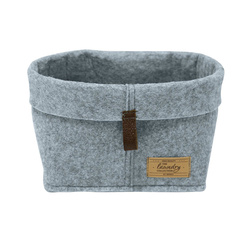 FELI kozmetikai és apró tárgyak tárolója, filc hatású anyagból, 18 x 13 x 12 cm, WENKO