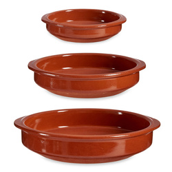 Kerek sütőedények, 3 darabos készlet.