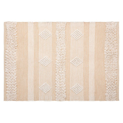 Beige Cot Sand szőnyeg, pamut, boho, 60 x 90 cm