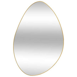Aszimmetrikus tükör arany keretben ROMAN, 60 x 40 cm