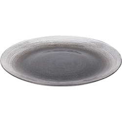 Lapos üveg tányér LAKRIS, Ø 32 cm