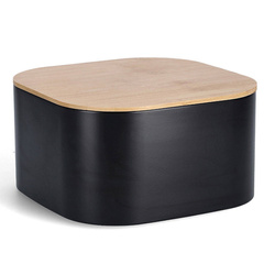 Fém kenyértartó bambusz fedéllel, 26,5 cm