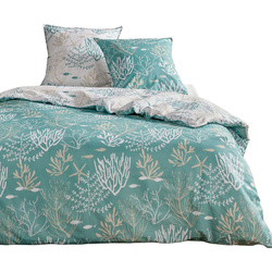 Pamut ágynemű 220 x 240 cm AIRY DAWN, növényi minta, 6-os minta