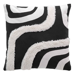 MIRADE dekoratív párnahuzat, absztrakt minta, tuftált pamut, 40 x 40 cm