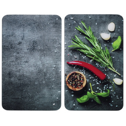 ROSEMARY üveg védőlapok a tűzhelyhez, 2 darab