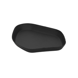 Fém dísztányér, 17,5 x 13,5 cm