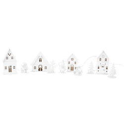 LED dekoráció házikó formájú, állítható.